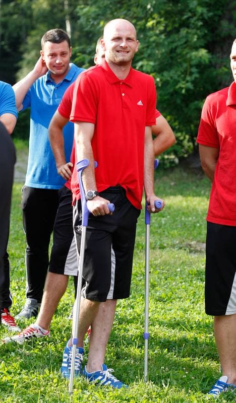Football. Gornik Zabrze. Press Conference. 15.07.2014