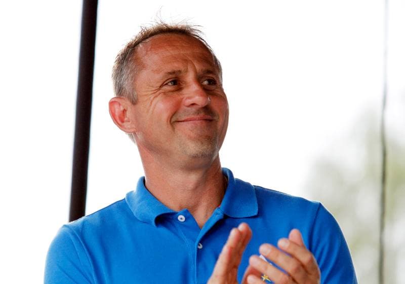 Football. Gornik Zabrze. Press Conference. 15.07.2014