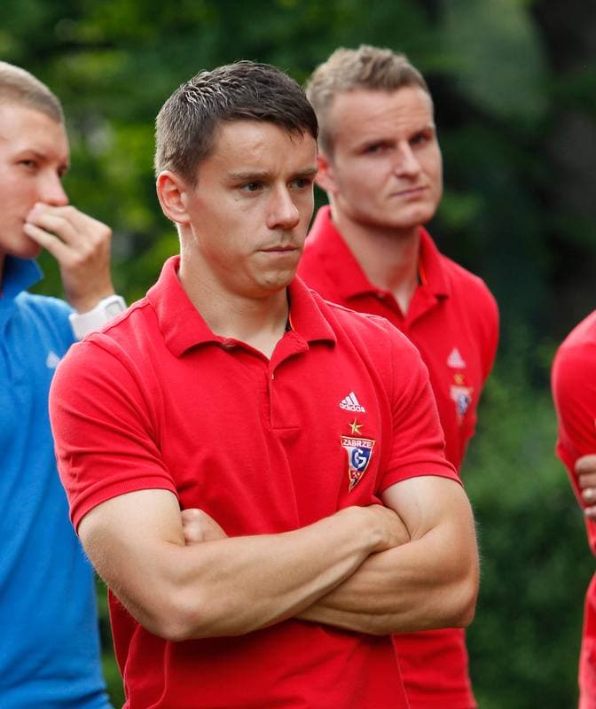 Football. Gornik Zabrze. Press Conference. 15.07.2014