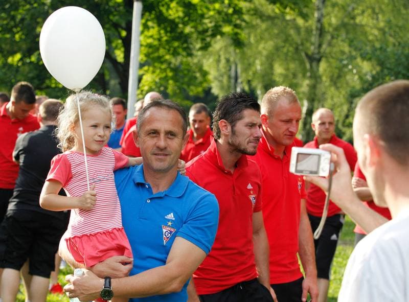 Football. Gornik Zabrze. Press Conference. 15.07.2014