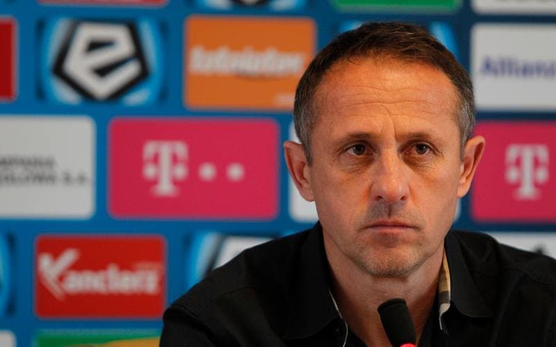 Football. Gornik Zabrze. Press Conference. 30.05.2014