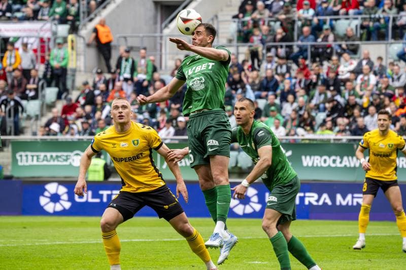 Football. PKO BP Ekstraklasa. Slask Wroclaw - GKS Katowice. 19.04.2025