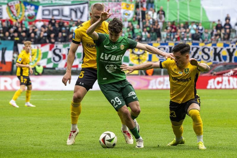 Football. PKO BP Ekstraklasa. Slask Wroclaw - GKS Katowice. 19.04.2025