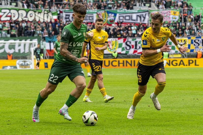 Football. PKO BP Ekstraklasa. Slask Wroclaw - GKS Katowice. 19.04.2025