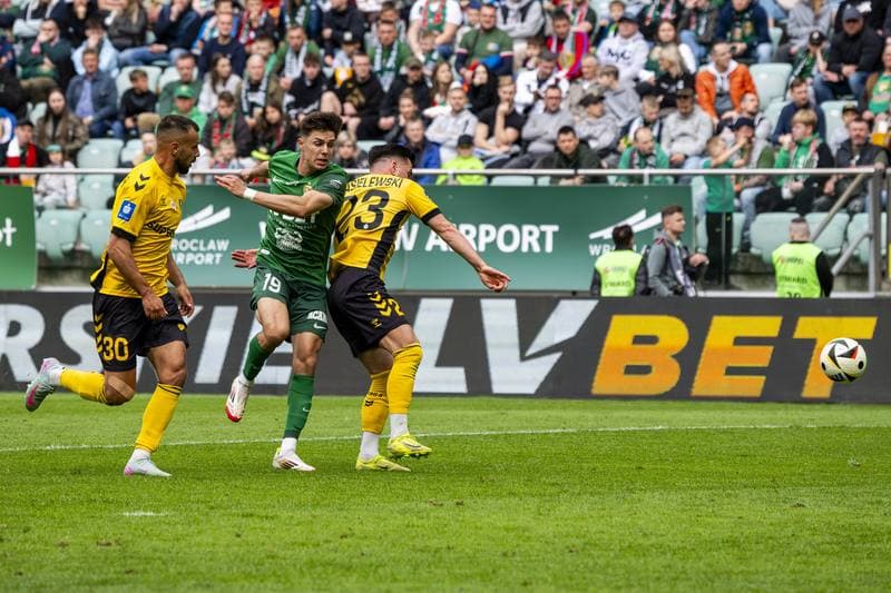 Football. PKO BP Ekstraklasa. Slask Wroclaw - GKS Katowice. 19.04.2025