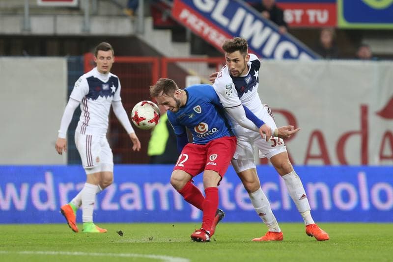 Football. Lotto Ekstraklasa. Piast Gliwice - Wisla Krakow. 04.03.2017