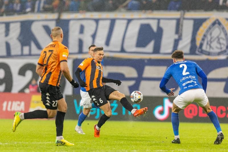 Football. Fortuna I Liga. Ruch Chorzow - Chrobry Glogow. 11.02.2023