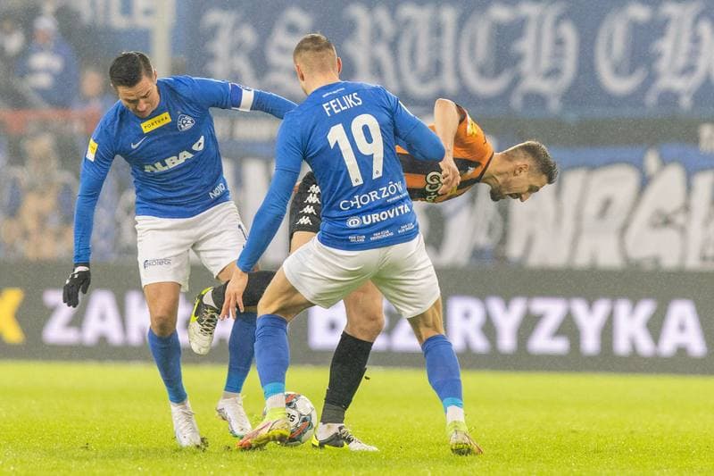 Football. Fortuna I Liga. Ruch Chorzow - Chrobry Glogow. 11.02.2023