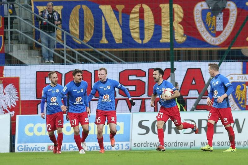 Football. Lotto Ekstraklasa. Piast Gliwice - Wisla Krakow. 04.03.2017