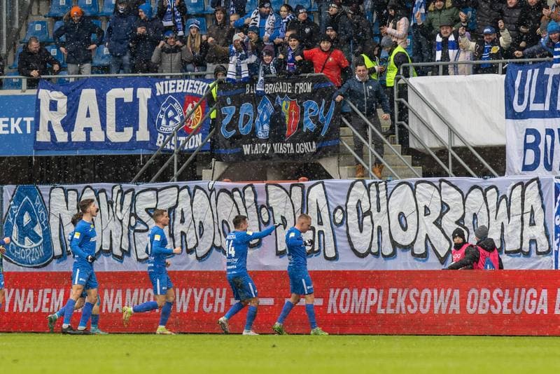 Football. Fortuna I Liga. Ruch Chorzow - Stal Rzeszow. 26.02.2023