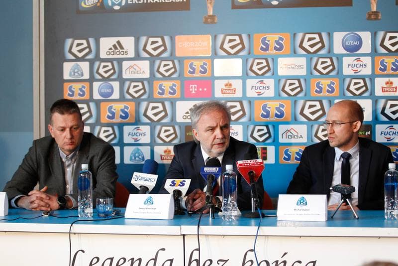 Football. Ruch Chorzow. Press Conference. 02.03.2017