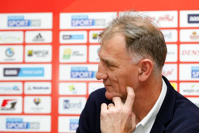 Football. GKS Katowice. Press Conference. 01.03.2017