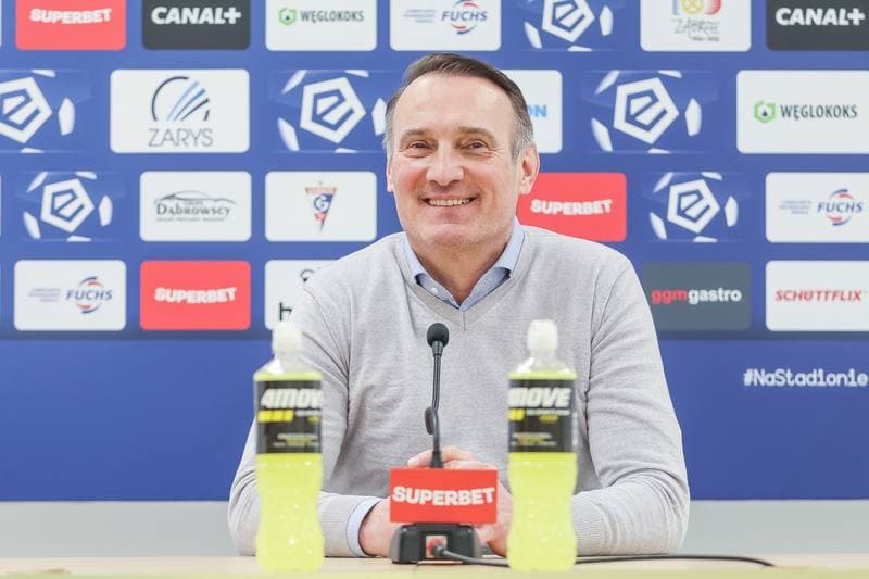 Football. Gornik Zabrze. Press Conference. 16.03.2023