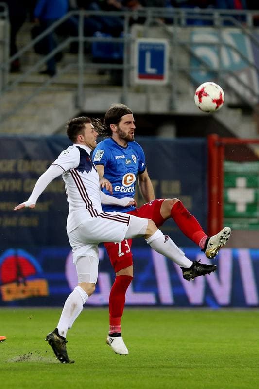 Football. Lotto Ekstraklasa. Piast Gliwice - Wisla Krakow. 04.03.2017