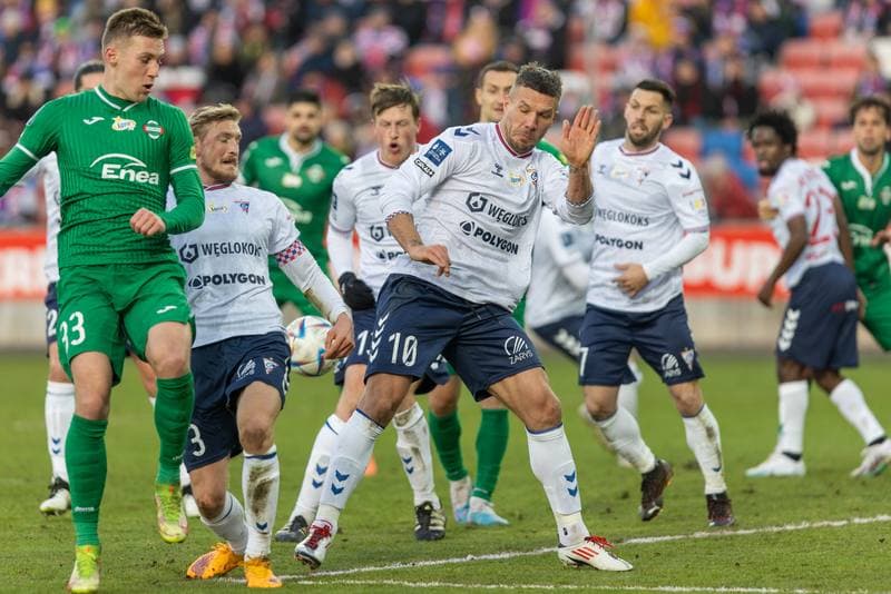 Football. PKO BP Ekstraklasa. Gornik Zabrze - Radomiak Radom. 12.02.2023