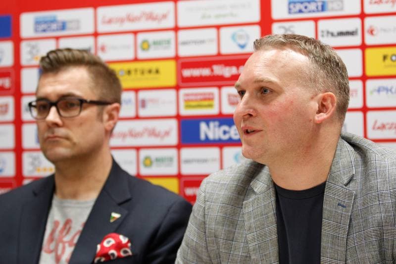 Football. GKS Tychy. Press Conference. 25.04.2017