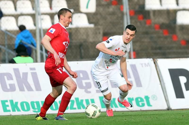 Football. Nice I Liga. Zaglebie Sosnowiec - Wisla Pulawy. 29.04.2017