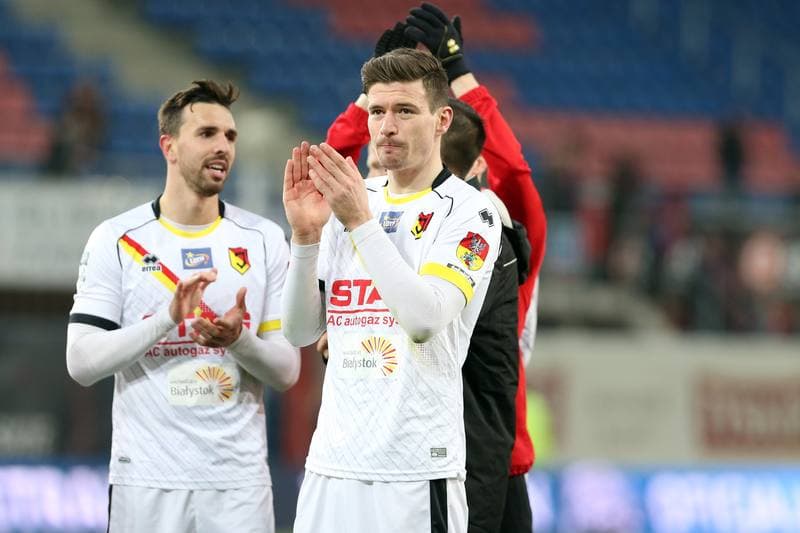 Football. Lotto Ekstraklasa. Piast Gliwice - Jagiellonia Bialystok. 22.04.2017