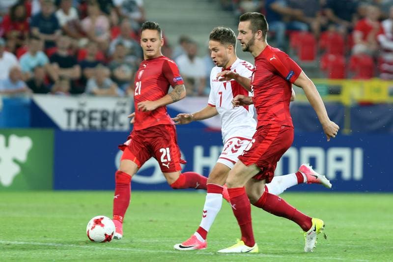 Football. UEFA European U21 Championship. Czech Republic - Denmark. 24.06.2017
