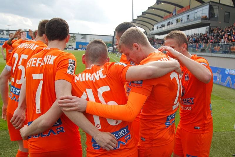 Football. Lotto Ekstraklasa. Bruk-Bet Termalica Nieciecza - Piast Gliwice. 17.04.2017
