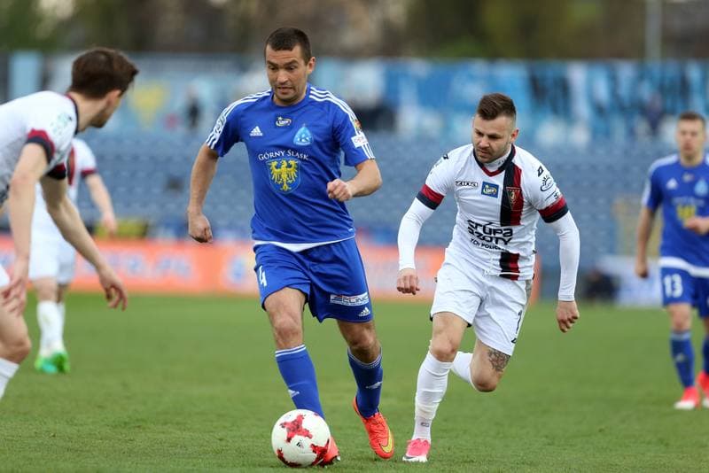 Football. Lotto Ekstraklasa. Ruch Chorzow - Pogon Szczecin. 15.04.2017