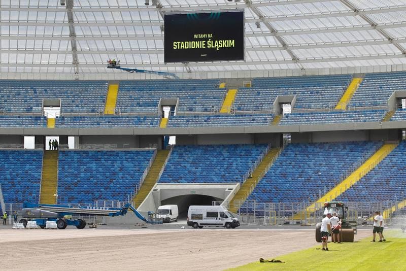 Football. Slaskie Stadium. Press Conference. 13.06.2017