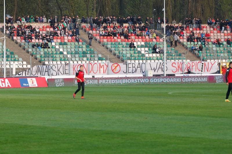 Football. Nice I Liga. Zaglebie Sosnowiec - Podbeskidzie Bielsko-Biala. 15.04.2017