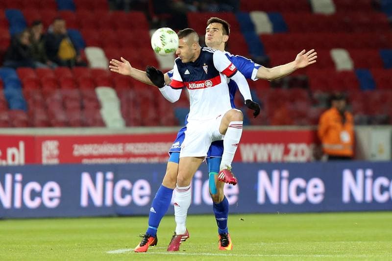 Football. Nice I Liga. Gornik Zabrze - Wigry Suwalki. 21.04.2017