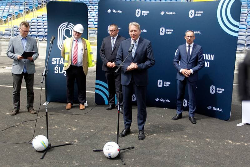 Football. Slaskie Stadium. Press Conference. 13.06.2017