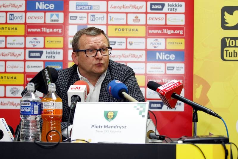 Football. GKS Katowice. Press Conference. 14.06.2017