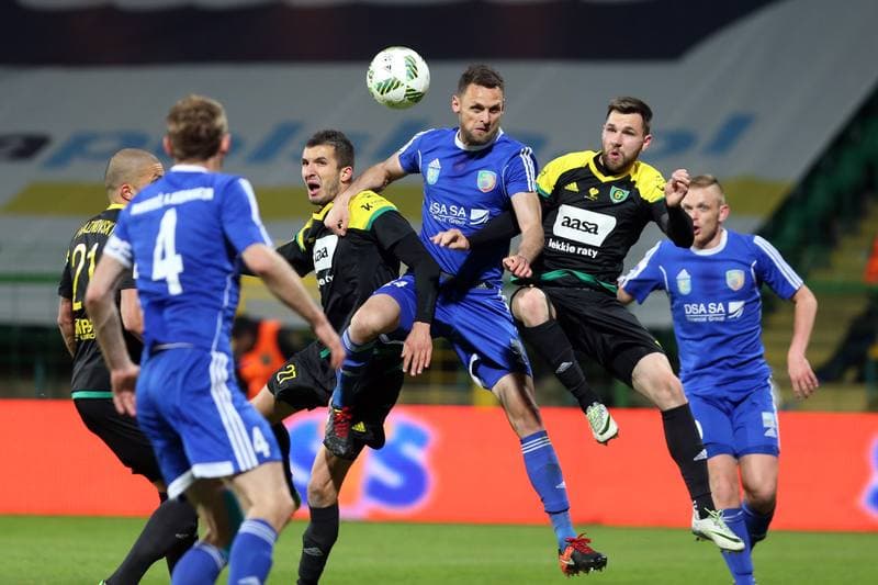 Football. Nice I Liga. GKS Katowice - Miedz Legnica. 13.04.2017