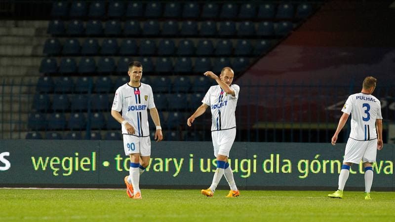 Football. T-Mobile Ekstraklasa. Ruch Chorzow - Zawisza Bydgoszcz. 11.05.2014