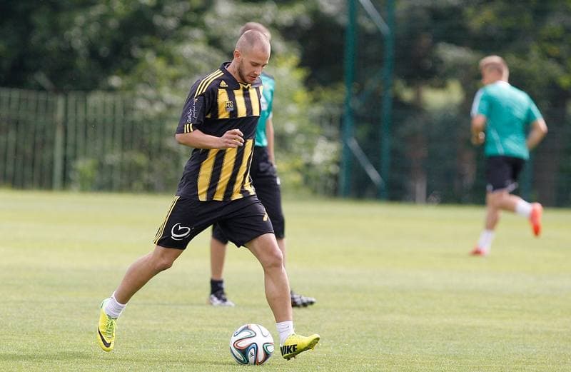Football. GKS Katowice. Training. 25.01.2015