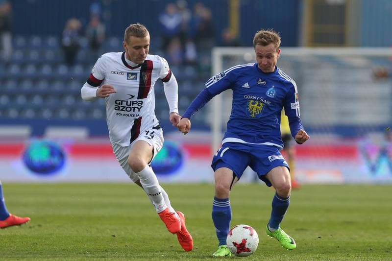 Football. Lotto Ekstraklasa. Ruch Chorzow - Pogon Szczecin. 15.04.2017