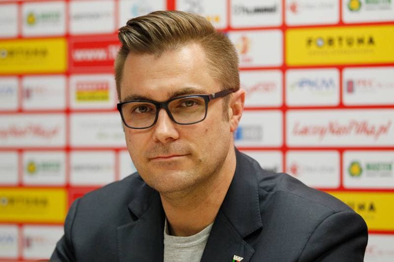 Football. GKS Tychy. Press Conference. 25.04.2017
