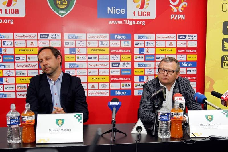 Football. GKS Katowice. Press Conference. 14.06.2017