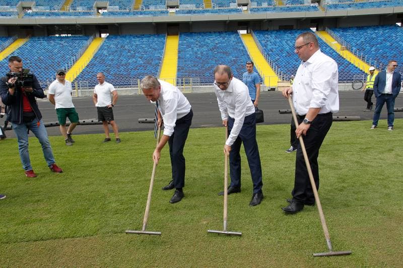 Football. Slaskie Stadium. Press Conference. 13.06.2017
