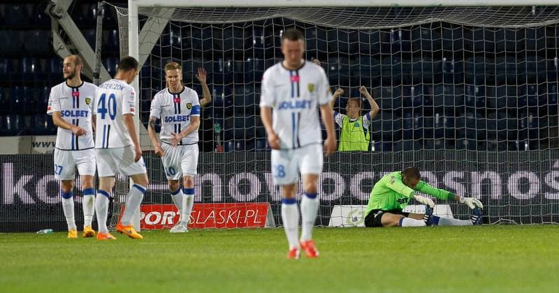 Football. T-Mobile Ekstraklasa. Ruch Chorzow - Zawisza Bydgoszcz. 11.05.2014