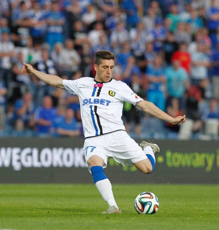 Football. T-Mobile Ekstraklasa. Ruch Chorzow - Zawisza Bydgoszcz. 11.05.2014