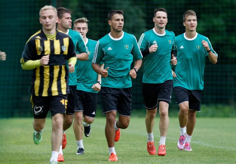 Football. GKS Katowice. Training. 25.01.2015