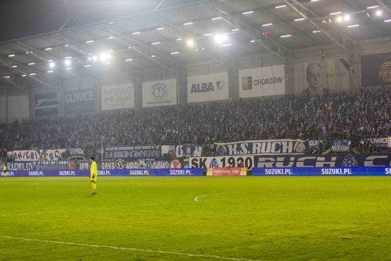 Football. Fortuna I Liga. Ruch Chorzow - Chrobry Glogow. 11.02.2023