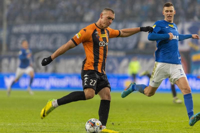 Football. Fortuna I Liga. Ruch Chorzow - Chrobry Glogow. 11.02.2023