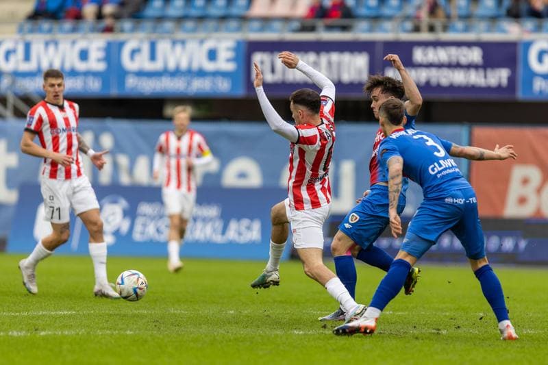 Football. PKO BP Ekstraklasa. Piast Gliwice - Cracovia Krakow. 25.02.2023