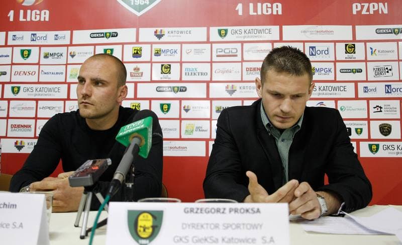 Football. GKS Katowice. Press Conference. 22.06.2015
