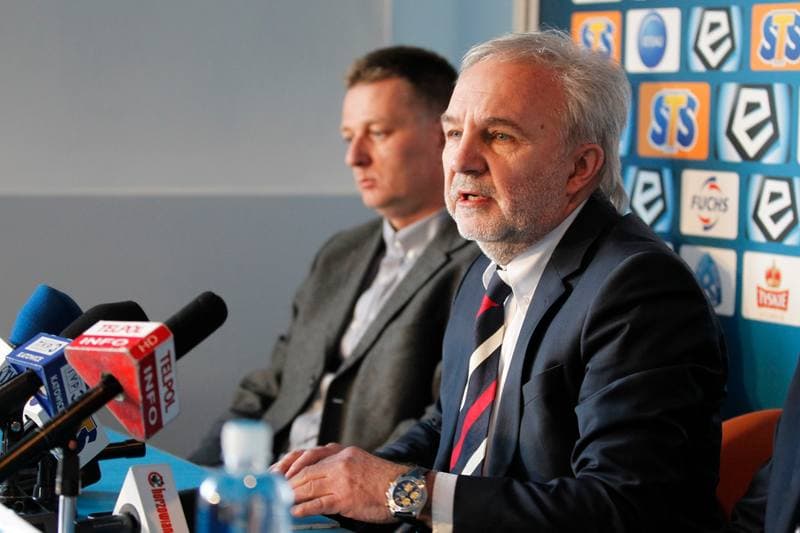 Football. Ruch Chorzow. Press Conference. 02.03.2017