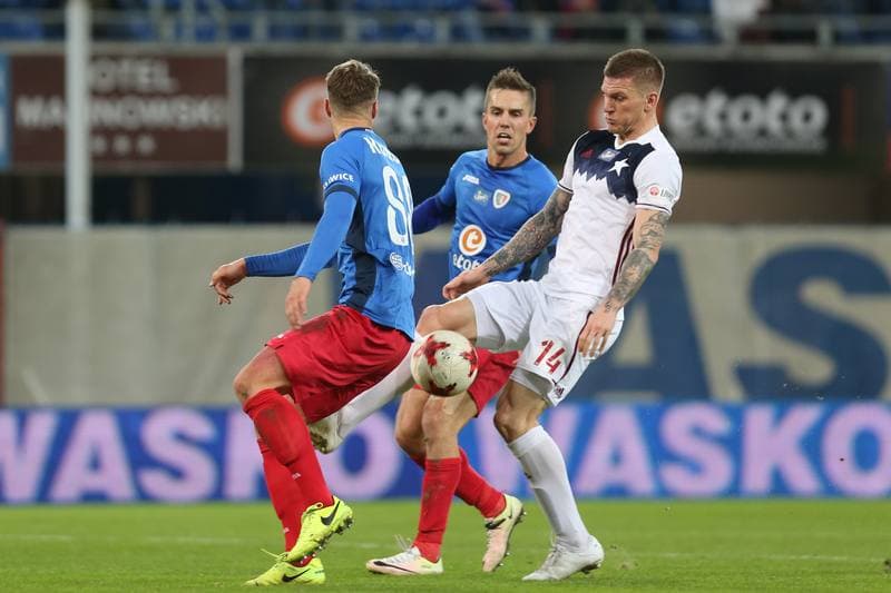 Football. Lotto Ekstraklasa. Piast Gliwice - Wisla Krakow. 04.03.2017