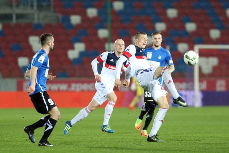 Football. Nice I Liga. Gornik Zabrze - Sandecja Nowy Sacz. 17.03.2017