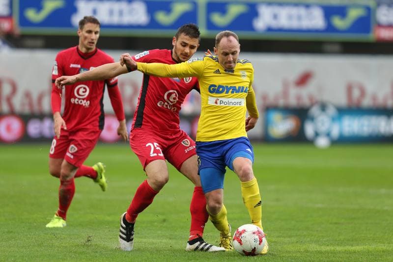 Football. Lotto Ekstraklasa. Piast Gliwice - Arka Gdynia. 18.03.2017
