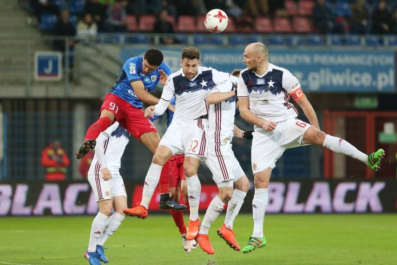 Football. Lotto Ekstraklasa. Piast Gliwice - Wisla Krakow. 04.03.2017