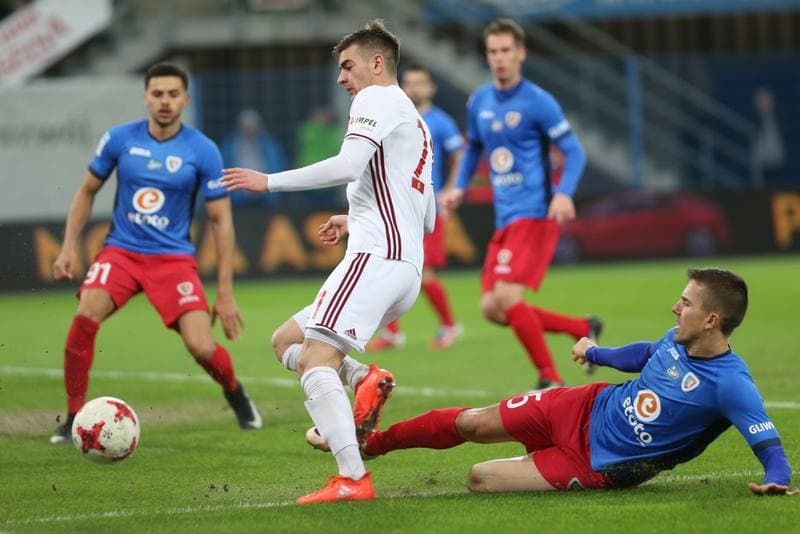 Football. Lotto Ekstraklasa. Piast Gliwice - Wisla Krakow. 04.03.2017